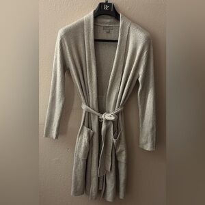 Barefoot Dreams Cream Knit Robe